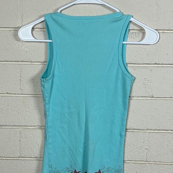 Y2K Blue Bling Tank size S - Picture 7 of 8